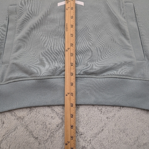 Gymshark Hoodie Sweatshirt Mens S Green Blue Spellout Logo Soft Cotton Trail - Picture 5 of 8